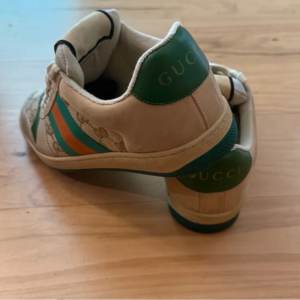 Gucci screener Sneakers with Red and Green Accents - Picture 7 of 10